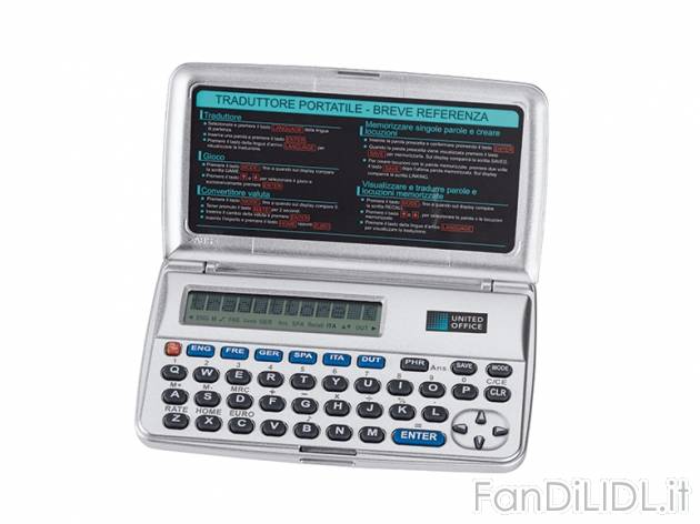 Mini traduttore United Office, prezzo 9,99 &#8364; per Alla confezione 
- 6 ...