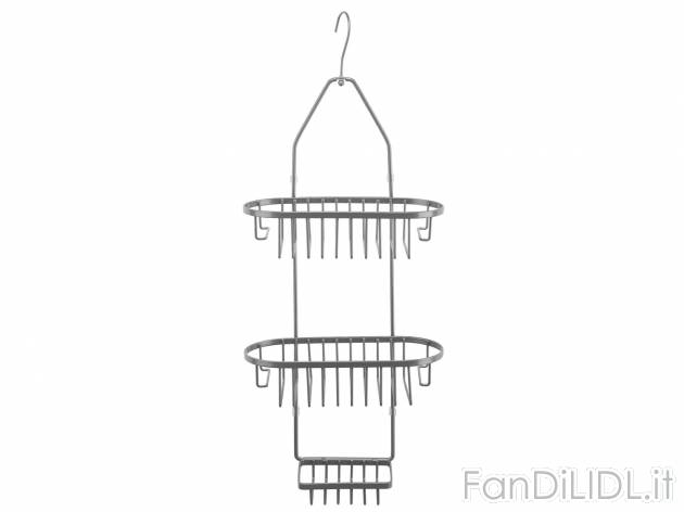 Portaoggetti per doccia , prezzo 7.99 &#8364; 
- Con ganci mobili
- Con 2 ...