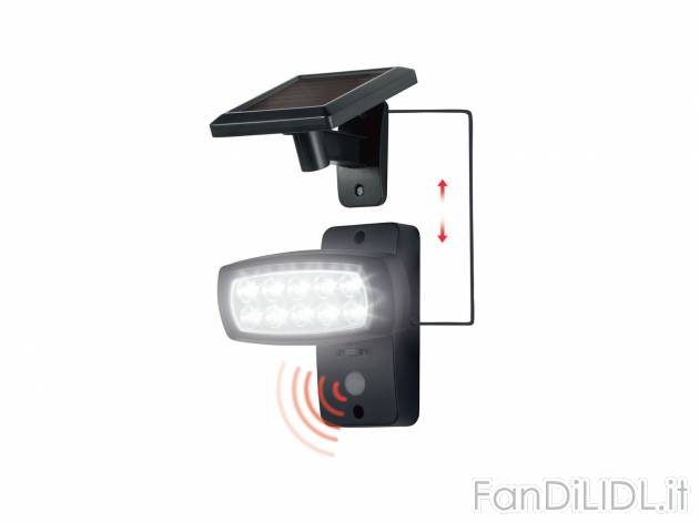 Faretto LED ad energia solare con sensore di movimento , prezzo 9.99 &#8364; ...