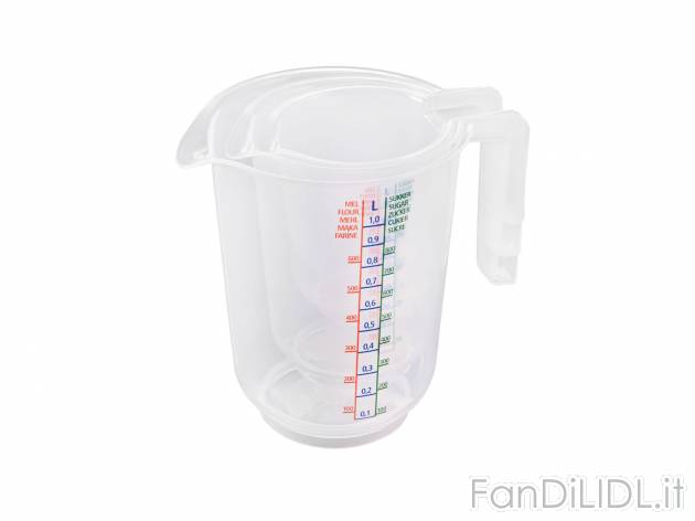 Set ciotole per impastare o caraffe graduate, 3 pezzi , prezzo 2.99 &#8364; ...