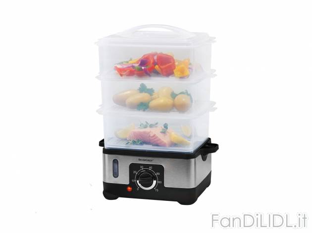 Vaporiera elettrica , prezzo 24.99 &#8364; 
- 3 inserti per cottura a vapore ...