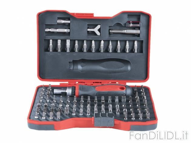 Set cacciavite portainserti a cricco, 81 o 101 pezzi Powerfix, prezzo 9,99 &#8364; ...