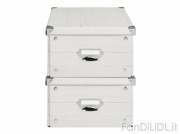 Box portaoggetti, 2 pezzi , prezzo 7.99 &#8364; 
- Coperchio con rinforzo metallico ...