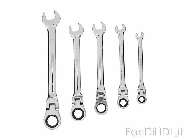 Set chiavi combinate, 5 pezzi , prezzo 14.99 &#8364; 
- Chiave a cricchetto ...