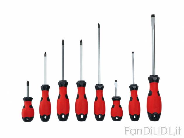 Set cacciaviti, 8 pezzi , prezzo 4.99 &#8364; 
- In acciaio al cromo-vanadio
- ...