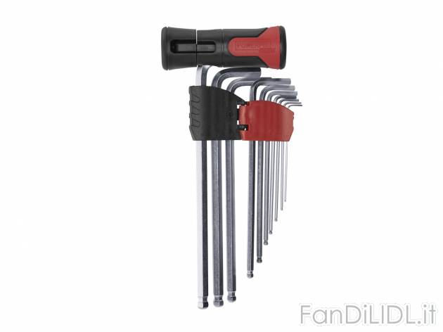 Set chiavi a brugola, 11 pezzi , prezzo 4.99 &#8364; 
- In acciaio al cromo-vanadio
- ...