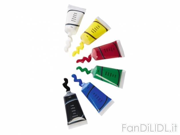 Set colori acrilici, 75 ml , prezzo 5,99 &#8364; per Alla confezione 
- A scelta ...
