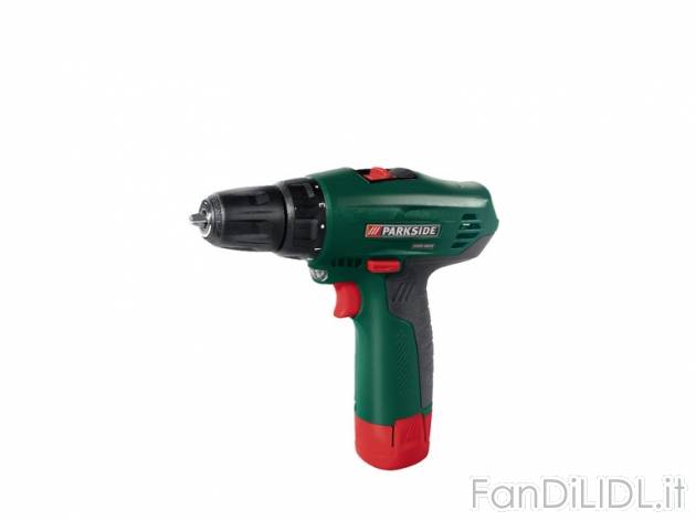 Trapano avvitatore ricaricabile Parkside, prezzo 34,99 &#8364; per Alla confezione ...