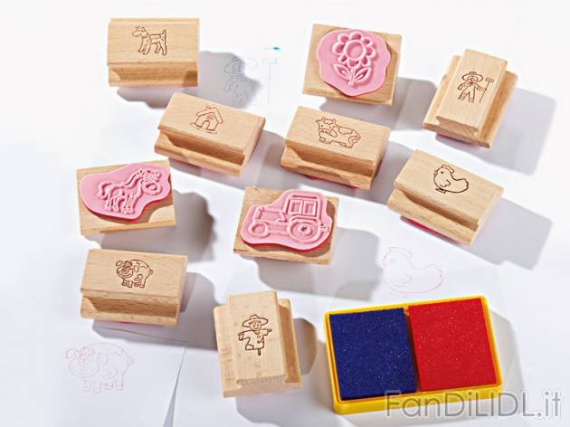 Set timbri , prezzo 5,99 &#8364; per Alla confezione 
- Impugnatura in legno ...