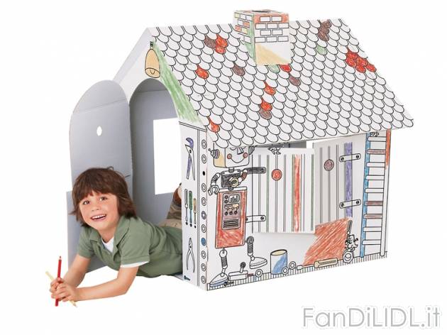 Casetta in cartone da colorare , prezzo 9,99 &#8364; per Alla confezione 
- ...