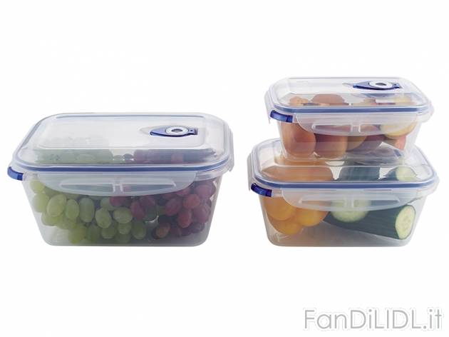 Set contenitori salvafreschezza Ernesto, prezzo 9,99 &#8364; per Al set 
- Chiusura ...