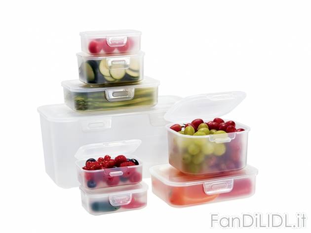 Set portavivande Ernesto, prezzo 4,99 &#8364; per Al set 
- Impilabili uno dentro ...