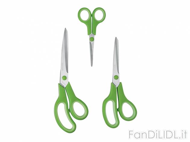 Set forbici Ernesto, prezzo 2,99 &#8364; per Al set 
- Lame in acciaio inossidabile ...