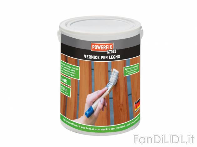 Vernice per legno, 5 l , prezzo 12.99 &#8364; 
- Traspirante, idrorepellente ...