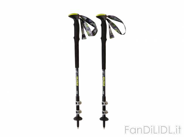 Bastoni telescopici da trekking, 2 pezzi , prezzo 19.99 &#8364; 
- Altezza ...