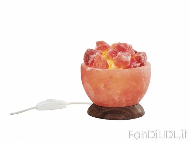 Lampada o diffusore di aroma ai cristalli di sale Livarno Lux, prezzo 9,99 &#8364; ...