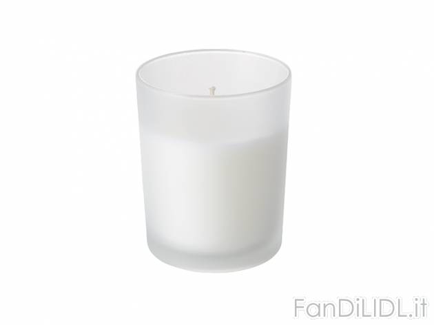 Candela profumata in bicchiere Melinera, prezzo 1,99 &#8364; per Alla confezione ...
