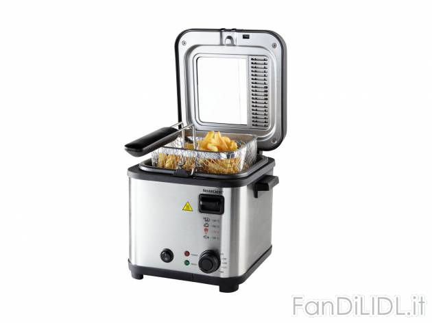 Mini friggitrice 2 in 1 , prezzo 19.99 &#8364; 
- Con anello e 6 forchettine ...