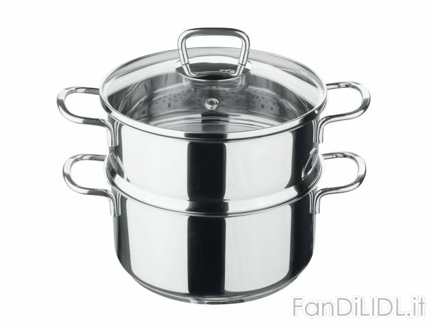 Pentola per cucina a vapore , prezzo 19.99 &#8364; 
- Con cestello per cottura ...
