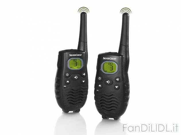 Set ricetrasmettitore Silvercrest PMR, prezzo 29,99 &#8364; per Alla confezione ...