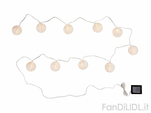Catena luci decorative LED a energia solare , prezzo 5.99 &#8364; 
- Si accende ...