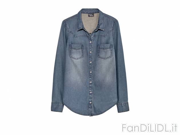 Camicia in jeans da donna , prezzo 9.99 &#8364;  
-  In puro cotone