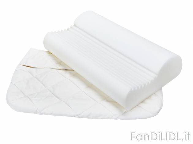 Cuscino cervicale 55x35 cm , prezzo 9.99 &#8364;  
-  Federa in puro cotone biologico