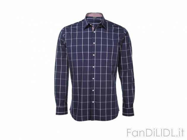 Camicia da uomo Slim Fit Livergy, prezzo 9,99 &#8364; per Alla confezione 
- ...