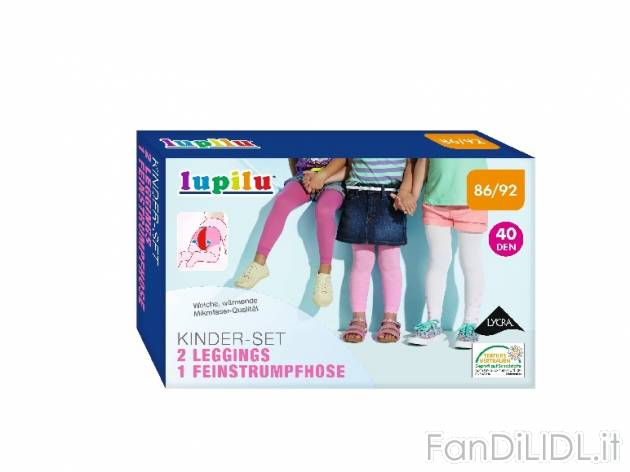 Set collant e leggings da bambina 40 DEN Lupilu, prezzo 4,99 &#8364; per Alla ...