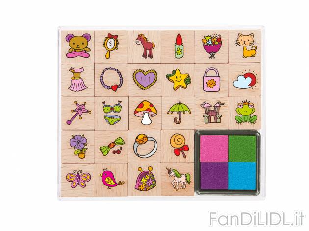 Set timbri , prezzo 4.99 &#8364; 
- Per decorare in modo creativo biglietti, ...