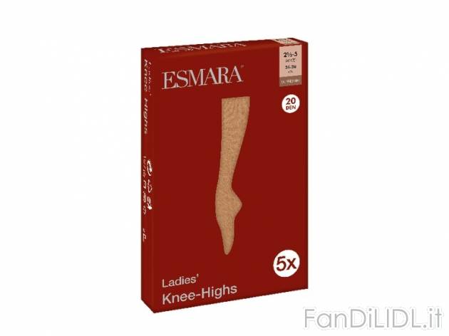 Gambaletti da donna 20 DEN Esmara, prezzo 1,99 &#8364; per Alla confezione 
- ...