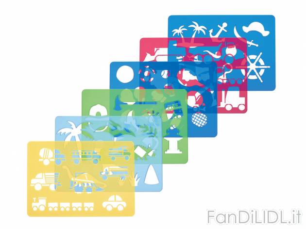 Set sagome per disegnare, 6 pezzi , prezzo 2.99 &#8364; 
- Per disegnare e ...