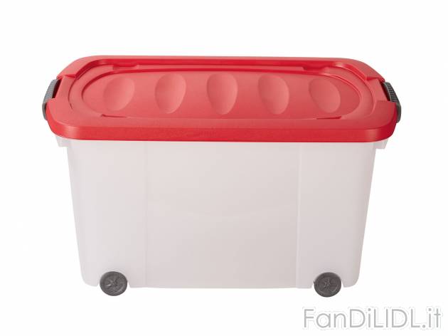 Contenitore con rotelle, 45 L , prezzo 7.99 &#8364; 
- Con aperture di areazione
- ...