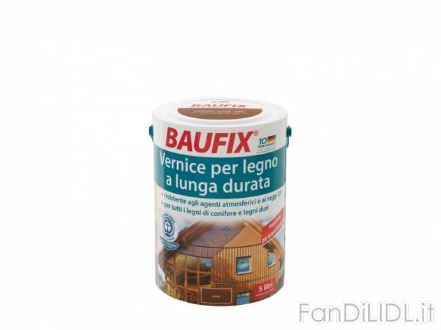 Vernice per legno 5 l color noce , prezzo 11,99 &#8364; per Alla confezione ...
