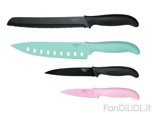 Set coltelli, 4 pezzi , prezzo 8.99 &#8364; 
- Lama con rivestimento antiaderente ...