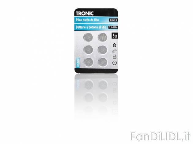 Batterie a bottone Tronic, prezzo 1,99 &#8364; per Alla confezione 
- A scelta ...