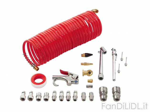 Set accessori per compressore, 25 pezzi , prezzo 12.99 &#8364; 
- Incluso tubo ...