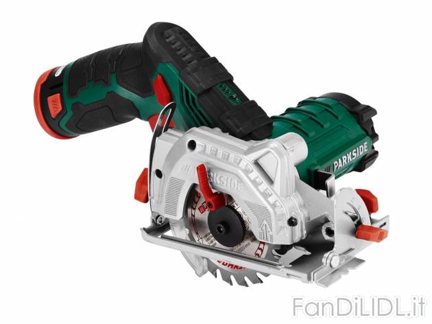 Sega circolare ricaricabile , prezzo 49.99 € 
- Protezione a pendolo con leva ...