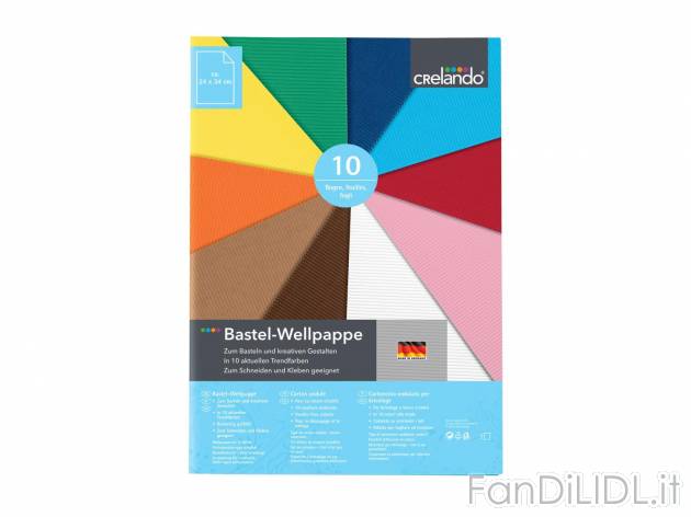 Blocco carta/cartoncini colorati/ondulati , prezzo 2.49 &#8364; per Alla confezione ...