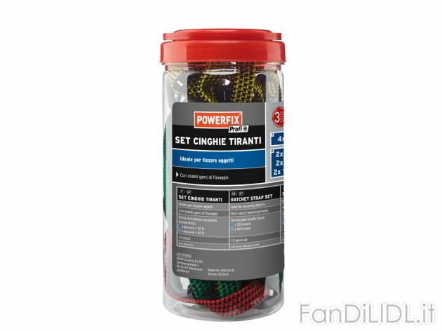 Set cinghie tiranti , prezzo 8.99 &#8364; 
- Con stabili ganci di fissaggio
- ...