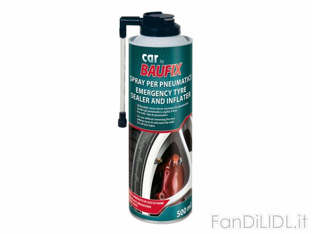 Gonfia e ripara pneumatici spray per auto 500ml , prezzo 3.99 &#8364; 
- Utilizzabile ...
