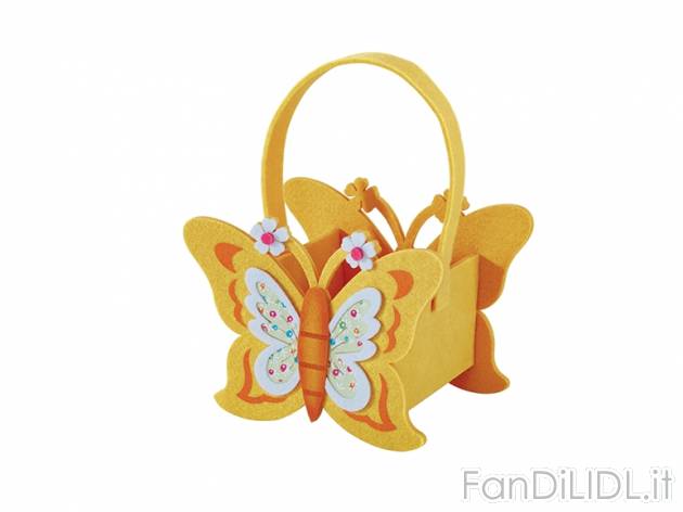 Cestino decorativo in feltro Melinera, prezzo 2,99 &#8364; per Alla confezione ...