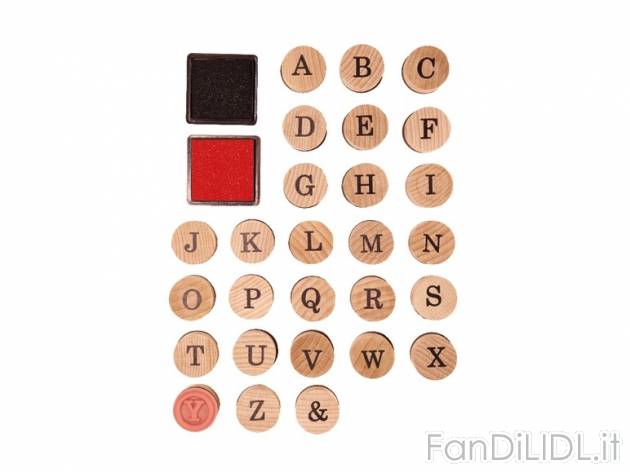 Set timbri in legno , prezzo 3,99 &#8364; per Al set 
-      7 pezzi o 29 pezzi