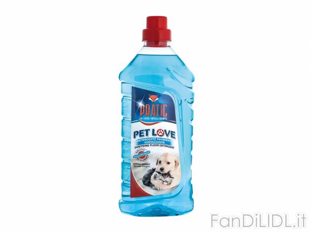 Detergente pavimenti igienizzante Pet Love , prezzo 1.49 &#8364;