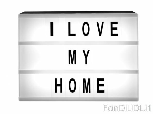 Insegna LED Lightbox , prezzo 9.99 &#8364; 
- Funzionamento a batteria
- Potenza ...