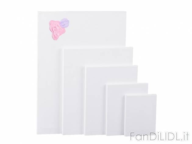 Set tela con telaio a cunei , prezzo 9,99 &#8364; per Al set 
- 100 % canvas ...