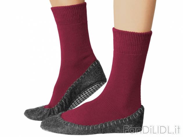Babbucce antiscivolo , prezzo 2,99 &#8364; per Alla confezione 
- Felpate, ...