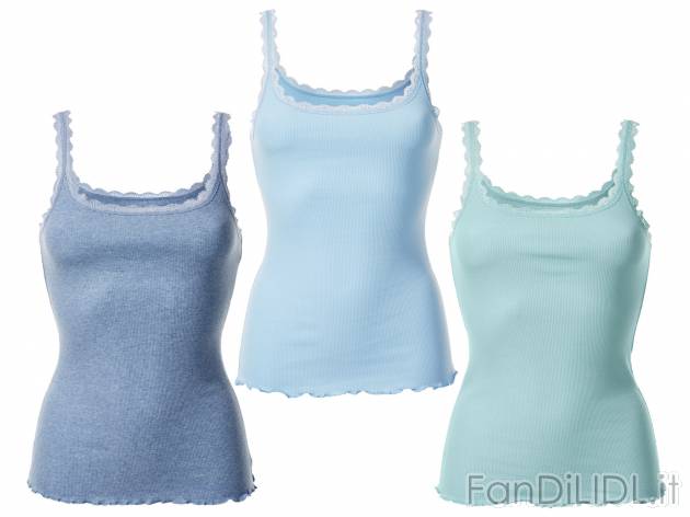 Canotta da donna con pizzo, 3 pezzi , prezzo 7.99 &#8364;