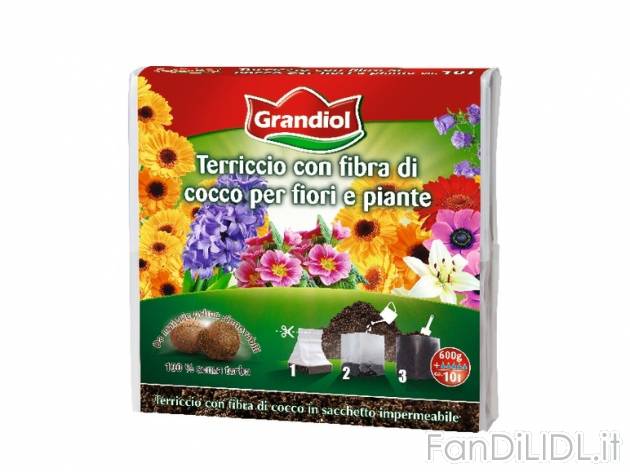 Terriccio con fibra di cocco per fiori e piante , prezzo 1,49 &#8364; per Alla ...