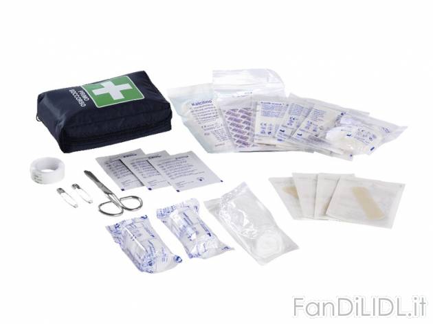 Kit primo soccorso Sensiplast, prezzo 3,99 &#8364; per Al kit 
- Compatto con ...